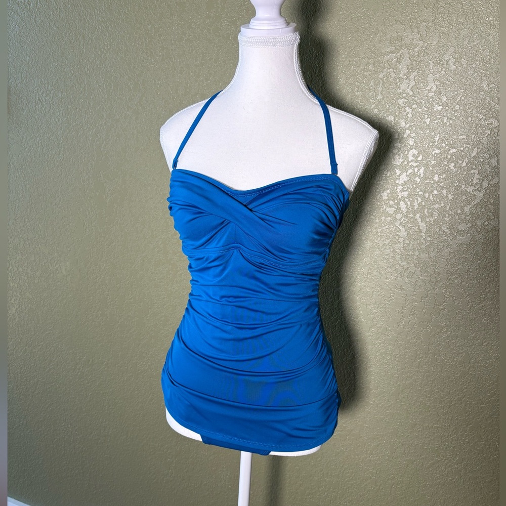 Jantzen Ruched Maillot Swimsuit Sz 8